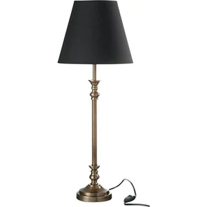 Lámpa dekor asztali lámpa 62cm aluminium anyagú bronz színű, fekete szövet lámpabúrával