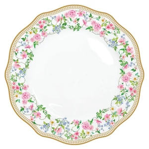 Tányér lapos porcelán 26cm, Garden Joy lapostányér kézzel festett