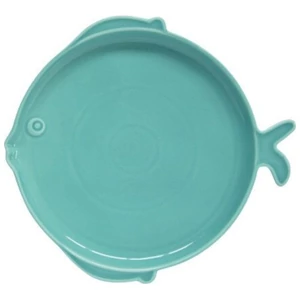 Tányér lapos porcelán 26cm, Sardine' Party lapostányér kézzel festett