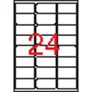 Etikett Apli 64x33, 9 -24- kerekített sarkú LCA2409