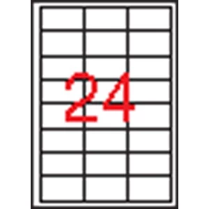 Etikett Apli 64, 6x33, 8 -24- 3 pályás LCA3131