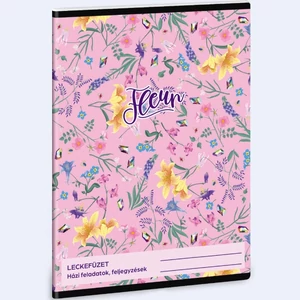 Leckefüzet A5 Ars Una Fleur (5366) 24 virág 50843664 38lapos 1leckefüzet 1tanévre