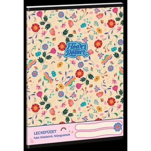 Leckefüzet A5 Ars Una Flower Power (5260) 23 50842605 38lapos 1leckefüzet 1tanévre el