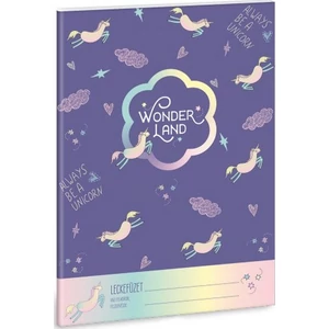 Leckefüzet A5 Ars Una A5 uniko Wonderland Unicorn- 90849428 38lapos 1leckefüzet 1tanévre el