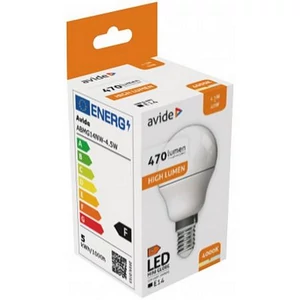 LED izzó E14 kisgömb G45 4 5W 470lm 4000K AVIDE