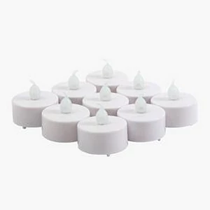 Led mécses 10db fehér fényű 