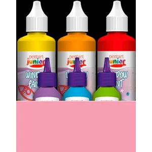 Lehúzható üvegfesték 80ml Pentart Junior rózsaszín