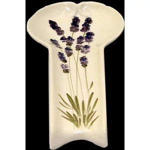 Fakanáltartó Porcelán 12,5x25x3cm Levendula Violin kézzel festett