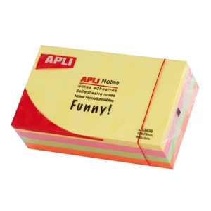 Öntapadó jegyzettömb Apli 125X75mm pasztell színű 400lap LNP13438