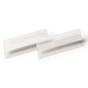 Logisztikai zseb 100x38mm fekvő DURABLE HARD COVER öntapadó csíkka átlátszó
