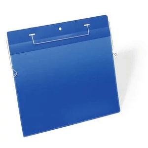 Logisztikai zseb Durable A4, fekvő, dróttal, sötétkék 50db/csomag