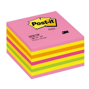 Öntapadó jegyzettömb 76x76mm 3M/Post-it 2028-NP Lollipop pink 450lap