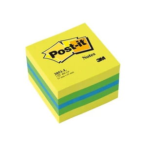 Öntapadós jegyzetömb 51x51mm 3M/Post-it mini lime 2051L 400lap/csom