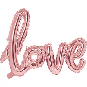 Paty lufi fólia love felirat rosegold