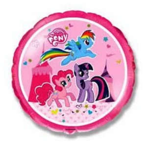 Paty lufi fólia 18'' gömb My Litt Pony Fólia Léggömb+hélium