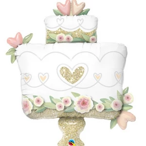 Paty lufi fólia 41" pezsgős üv Bride pezsgős üveg + hélium