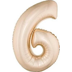 Paty lufi fólia '6' 40inch 102cm , Rosegold XL number balloon Fólia Léggömb+hélium