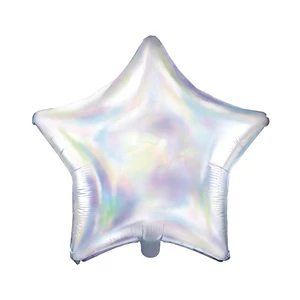 Party Lufi fólia 19" csillag alakú, gyöngyház színű 48cm