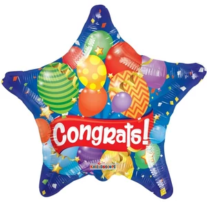 Partylufi fólia Mini csillag Congrats!