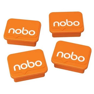 Táblamágnes Nobo mágneses táblához 4db-os narancs Prezentáció NOBO 1905327