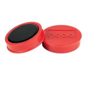 Mágneskorong 38mm Nobo fehértáblához, 4 db,piros
