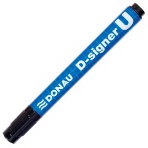Alkoholos marker Donau D-signer U 2-4mm kúpos fekete Írószerek DONAU 7371001-01PL