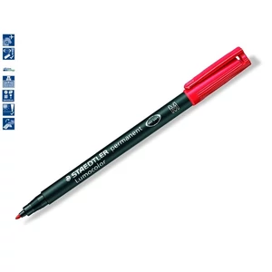 Alkoholos marker Staedtler Lumocolor 317 M OHP 1mm kúpos piros Írószerek STAEDTLER 317-2