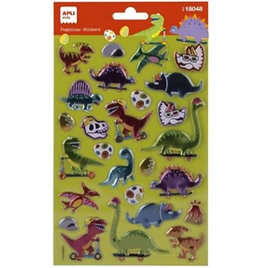 Matrica Apli fémes hatású, Kids Stickers, dínó 