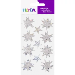 Matrica HEYDA Csillagok ezüst  11db-os  203780705