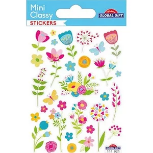 Matrica MiniClassy virágok 9x17cm
