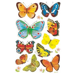 Matrica papír 3 ív 76x120 mm AVERY ZWECKFORM Z-Design No.4462" lepkék