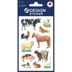 Matrica papír 3 ív 76x120 mm AVERY ZWECKFORM Z-Design No.53720" háziállatok