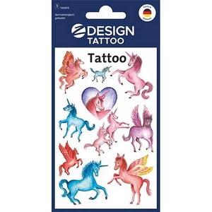 Matrica tetoválás 1 ív 76x120 mm AVERY ZWECKFORM Z-Design No.5669" unikornisok