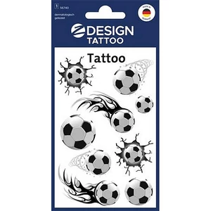 Matrica tetoválás 1 ív 76x120 mm AVERY ZWECKFORM Z-Design No.56740" focilabda