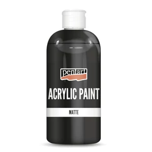 Matt akrilfesték 500 ml Pentart fekete