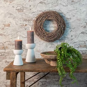 Gyertyatartó fehér mécsestartó Tealight rd Mikela M white 22cm DST53