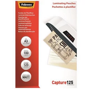Meleglamináló fólia Fellowes 125 mikron, A3, matt, 100 db