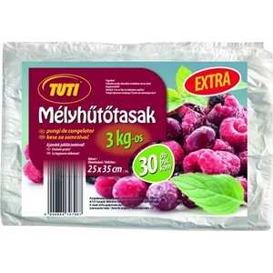 Mélyhűtőzacskó 3kg 30db TUTI Extra