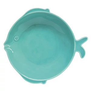 Tányér mély porcelán 24x22cm, halforma, Sea Friends