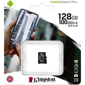 Memóriakártya microSDXC 128GB KINGSTON Canvas Select CL10/U1/A1 Adattárolók KINGSTON SDCS2/128GBSP