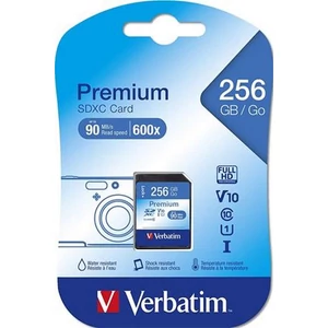 Memőriakártya microSDXC 256GB VERBATIM Premium adapterrel 70/10MB/s Adattárolók VERBATIM 44087