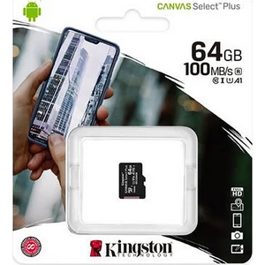 Memóriakártya microSDXC 64GB KINGSTON Canvas Select CL10/U1/A1 Adattárolók KINGSTON SDCS2/64GBSP