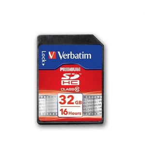 Memóriakártya SDHC 32GB VERBATIM Premium 45/10MB/s Adattárolók VERBATIM 43963