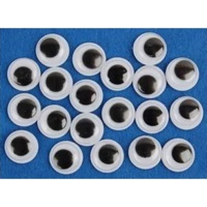 Mozgószem 10mm fekete ragasztható 10mm-es méretű (20db/csomag) Fandy kreatív kiegészítők