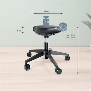 Munkaszék görgős ergonomikus LEITZ "Ergo Comfort" sötétszürke