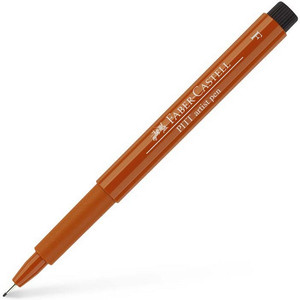 Faber-Castell művész filctoll Pitt tintás -F- barna AG-Pitt 167288