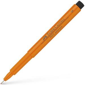 Faber-Castell művész filctoll Pitt tintás -S- fineliner zománc narancs AG-Pitt 167013