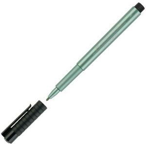 Faber-Castell művész filctoll Pitt tintás -1,5- metálzöld AG-Pitt 167394