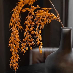 Selyemvirág - művirág búza Wheat branch XL brownb 137cm Holland SDDST53