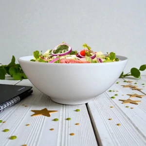 Müzlis és salátástálka ROTBERG fehér 17cm 6db-os szett Basic